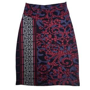 OLIAN Maternity Women's Mini Pencil Skirt Size XS Arabesque Print Pull On NWOT